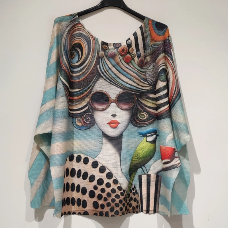 Aamukahvi & Lintu -neulepusero