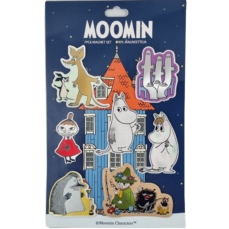 Muumi Alumiinimagneetit, 7 kpl setti