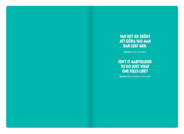 Putinki Muumi pehme&auml;kantinen muistikirja, Voi miten hauskaa