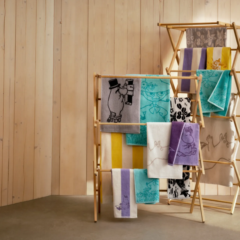 Arabia Muumi Nuuskamuikkunen k&auml;sipyyhe, minttu