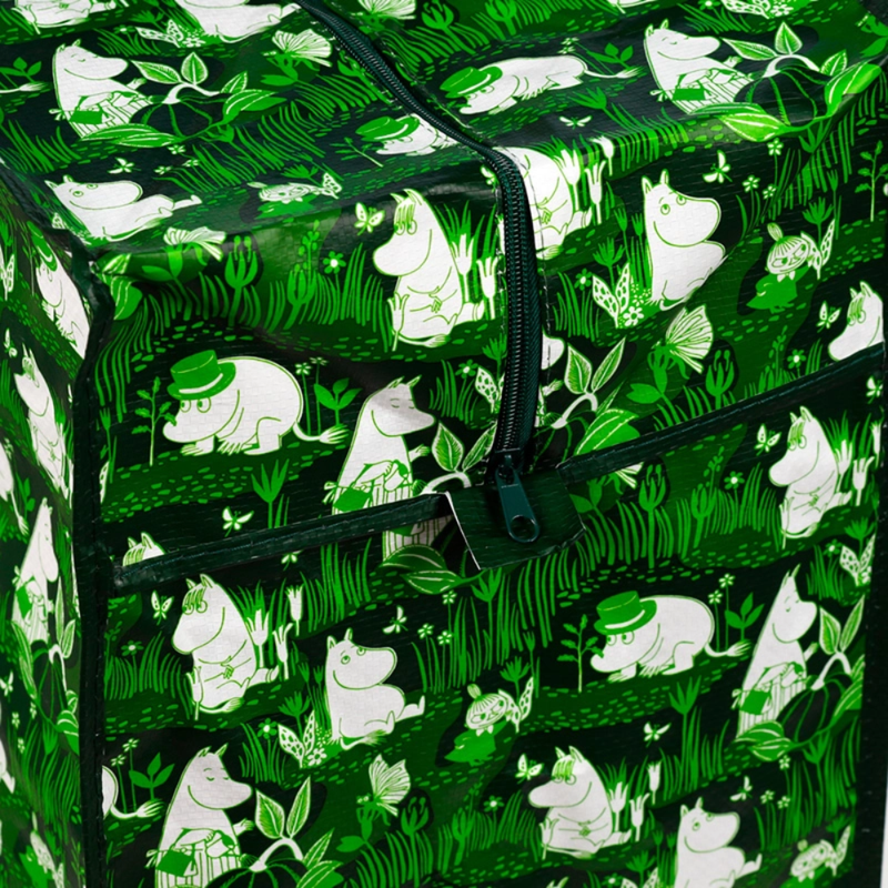 Muumit Garden Life -vetoketjullinen s&auml;ilytyslaukku